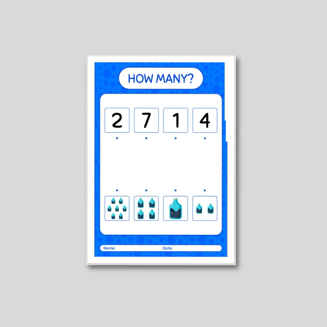 300+ Numbering & Counting Worksheet - Image 6